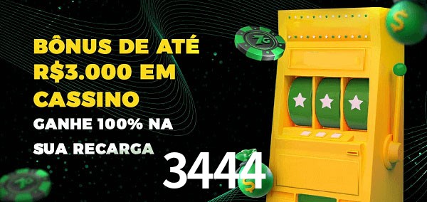 3444 melhor bônus de depósito