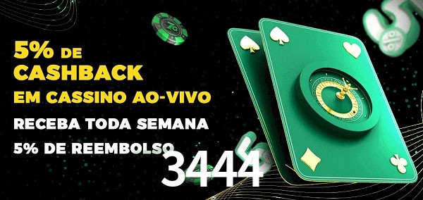 Promoções do cassino ao Vivo 3444